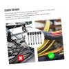 DOITOOL 3sets Electronics Cord Ties Cable Holder Clips Adhesive Cable Clips Wire Organizer Straps for Home view 2