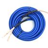 225FWY 14 Gauge Speaker Wire Custom Color + Custom Length Snakeskin Braided Sleeve Copper Marine Car Audio Automotive Speaker Wire 14 AWG (Blue, 50 FT) view 1