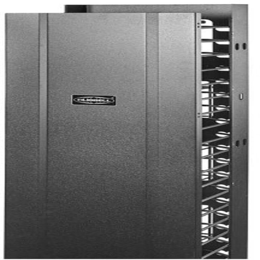 Hubbell - VM1010 - M-Series Cable Manager, Vertical, Single-Sided, Steel, Black, 84 H x 10 W x 10 in. D, ( Each )