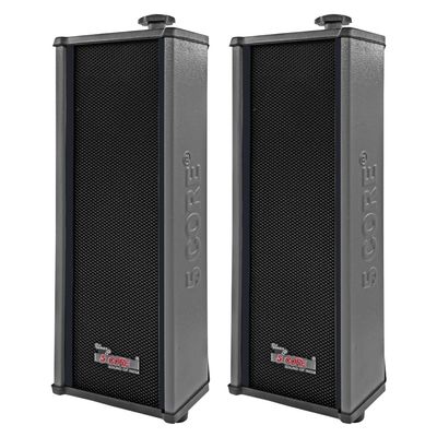 5 CORE Outdoor Speakers Pair Stereo in Wall Speaker 100W Peak Passive Mount Wired Waterproof Patio House Garage Indoor Exterior Audio System Bocinas para Casa - 15TG 2Pcs