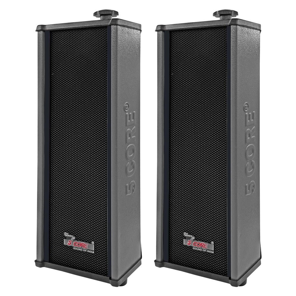 5 CORE Outdoor Speakers Pair Stereo in Wall Speaker 100W Peak Passive Mount Wired Waterproof Patio House Garage Indoor Exterior Audio System Bocinas para Casa - 15TG 2Pcs