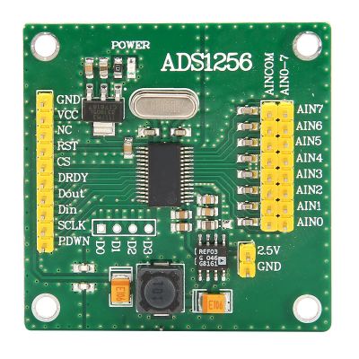 Analog to Digital Conversion Module, 8 Channel 24 Bit ADC Acquisition Board, Small and Compact Design, Convenient Terminal Block Encapsulation for Various Uses