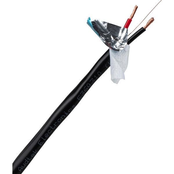 Audtek 500 ft. 14/2 AWG OFC Shielded Direct Burial Speaker & Lighting Wire UL/CL3 Rated Black
