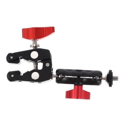 DOITOOL 1set Professional Wear-Resistant Camera Clamp Multi-Functional Super Clamp for Lights Umbrellas More Rotation Mounting for Photography Accessories