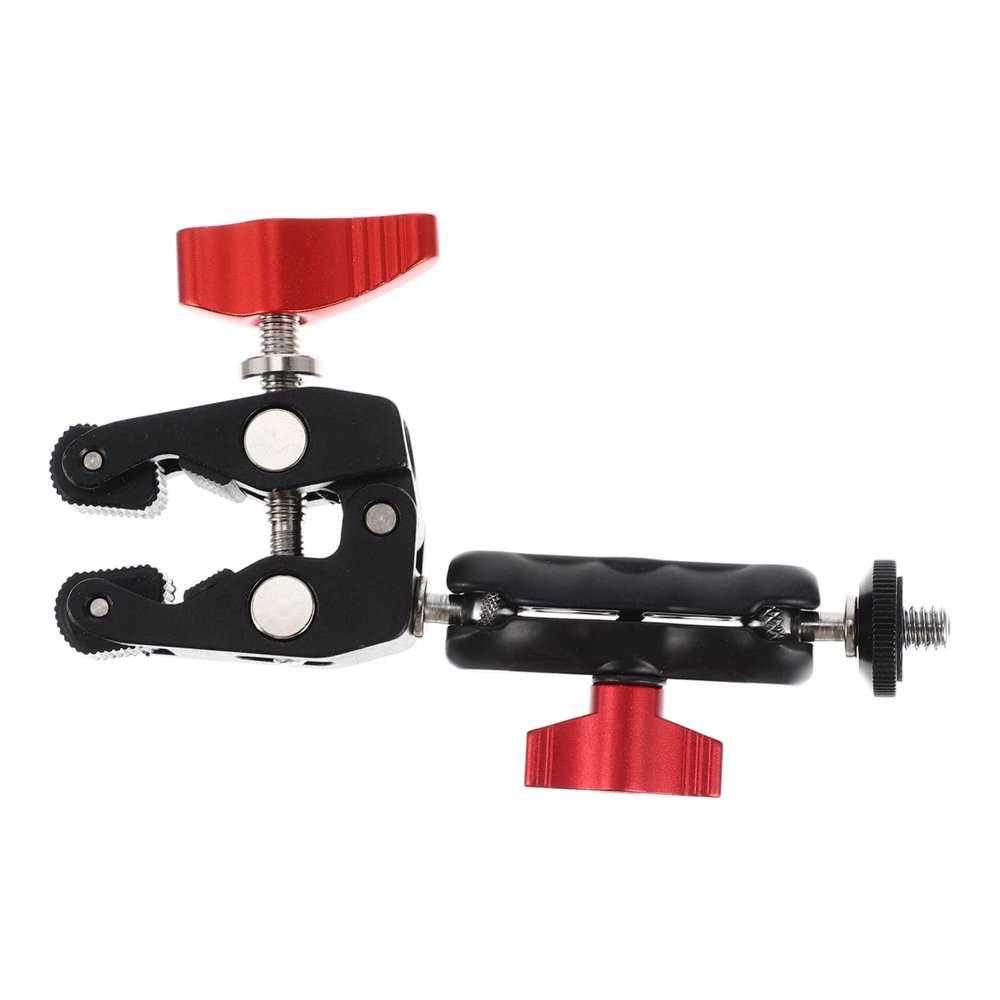 DOITOOL 1set Professional Wear-Resistant Camera Clamp Multi-Functional Super Clamp for Lights Umbrellas More Rotation Mounting for Photography Accessories