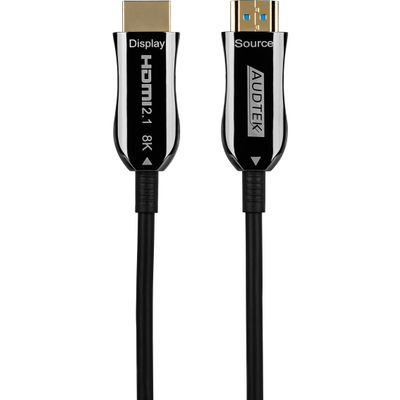 Audtek FVA-98 AOC Fiber Optic 8K HDMI 2.1 Cable 8K@60 Hz HDR 48 Gbps 30m (98.43 ft.)