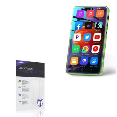 BoxWave Screen Protector Compatible with MYMAHDI MP3 Player (4 in) - ClearTouch ImpactShield (2-Pack), Impenetrable Screen Protector Flexible Film