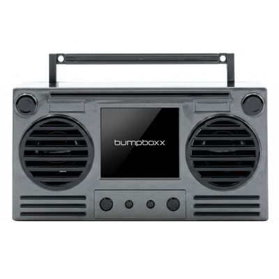Bumpboxx MicroBoom Wearable Bluetooth Speaker, Gunmetal Grey, 24" Chain