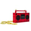 Bumpboxx MicroBoom Wearable Necklace Bluetooth Speaker Boombox | Bluetooth Portable Speaker | Includes 24 Chain & Rechargeable LI-ION Battery | Add Music to The Latest Fashion Trend, Candy Red view 1