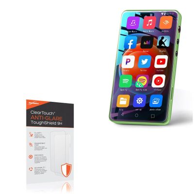 BoxWave Screen Protector Compatible with MYMAHDI MP3 Player (4 in) - ClearTouch Anti-Glare ToughShield 9H (2-Pack), Anti-Glare 9H Tough Flexible Film Screen Protector