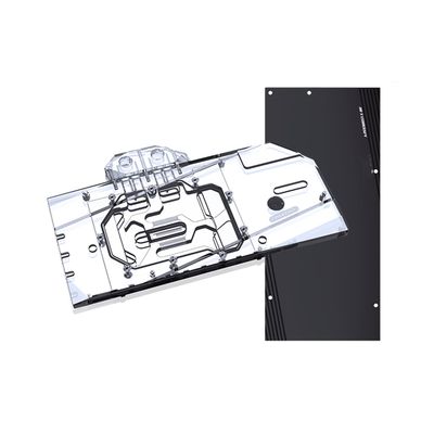 GPU Water Cooling Block Use for Powercolor Radeon RX6900XT RX6800XT Red Devil Graphics Card - Copper GPU Water Block with Metal Backplate/RGB Aura 5V RBW