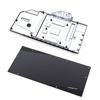 GPU Water Cooling Block Use for Powercolor Radeon RX6900XT RX6800XT Red Devil Graphics Card - Copper GPU Water Block with Metal Backplate/RGB Aura 5V RBW view 4