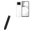 BoxWave Stylus Pouch Compatible with iQOO Neo 6 - Stylus PortaPouch, Pen Stylii Holder Carrier Portable Self-Adhesive - Jet Black view 1