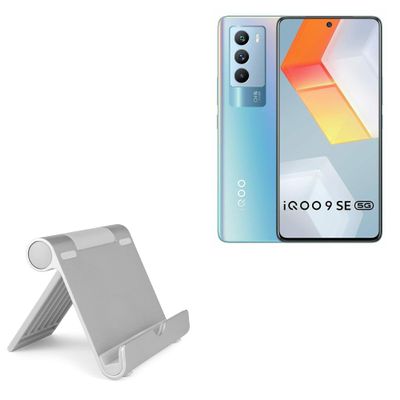 BoxWave Stand and Mount Compatible with iQOO 9 SE - VersaView Aluminum Stand, Portable, Multi Angle Viewing Sturdy