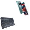 BoxWave Keyboard Compatible with BLU Bold N3 - SlimKeys Bluetooth Keyboard, Portable Thin with Chiclet-Style Keys - Jet Black view 1