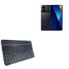 BoxWave Keyboard Compatible with Xiaomi Poco C65 - SlimKeys Bluetooth Keyboard, Portable Thin with Chiclet-Style Keys - Jet Black view 1
