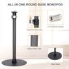 Koolehaoda Monopod Stand for Desk, 16"-28" Adjustable Carbon Fiber Extension Rod with Heavy Base, Table Mount Stand for DSLR Camera, Light, Webcam, Live Streaming, Vlogging view 4