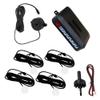 KACEPAR Car Parking Reversing Radars System with 4 Parking Sensors White, Universal Cars Parking Assistance Reversing Radar, Reverse Backup Parking Sensor Radar System Reversing Assistance Kit view 3