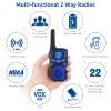 Adult Walkie Talkie WokTok Long Range Rechargeable Portable Two-Way Walkie Talkie, Hiking Accessories, SOS Sirens, NOAA Weather Alarms, Kid's Toys, Easy-to-Use Rechargeable Walkie Talkies,3 Pack view 3