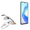BoxWave Adapter Compatible with Honor X7b - Micro SD Card miniReader, USB Type-C OTG Reader USB3.0 Adapter Keychain - Metallic Silver view 1