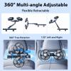 Nauttxon Car Fan for Backseat kids with Retractable Long Arm, [Comes with Car Charger] USB Car Seat Fan Headrest 360 Degree Rotatable 3 Speeds Separate Control for Vehicles SUV RV view 3