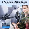 Nauttxon Car Fan for Backseat kids with Retractable Long Arm, [Comes with Car Charger] USB Car Seat Fan Headrest 360 Degree Rotatable 3 Speeds Separate Control for Vehicles SUV RV view 4