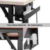 ZhiYo Under Desk Cable Management Tray 17 Inch, 2 Pack Sturdy Metal Cable Tray, Desk Cord Management, Under Table Cord Organizer Basket, Wire Raceway, Black view 4