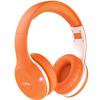 EarFun K2 Kids Bluetooth Headphones, Kids Headphones with Volume Limited, 40H Playtime, Built-in Mic, Stereo Sound, Foldable Over-Ear Headphone for School/Travel/iPad/Tablet, Orange view 1