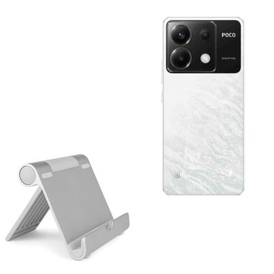 BoxWave Stand and Mount Compatible with Poco X6 - VersaView Aluminum Stand, Portable, Multi Angle Viewing Sturdy