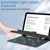 FUWANG iPad Air 5th Generation Case with Keyboard - iPad Air Case with Keyboard 10.9 inch for iPad Air 5th Gen 2022/Air 4th Gen 2020 Bundle with Wireless Mouse,Rechargeable LED Wireless Mouse view 3