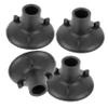 FOMIYES 16pcs Rubber Chair Leg Pad Nonslip Shower Chair Leg Cover Replacement Feet view 2