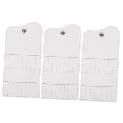 FRCOLOR 3pcs Professional Nail Kit Drill Bit Holder Bag Storage Nail Drill Bits for Salons