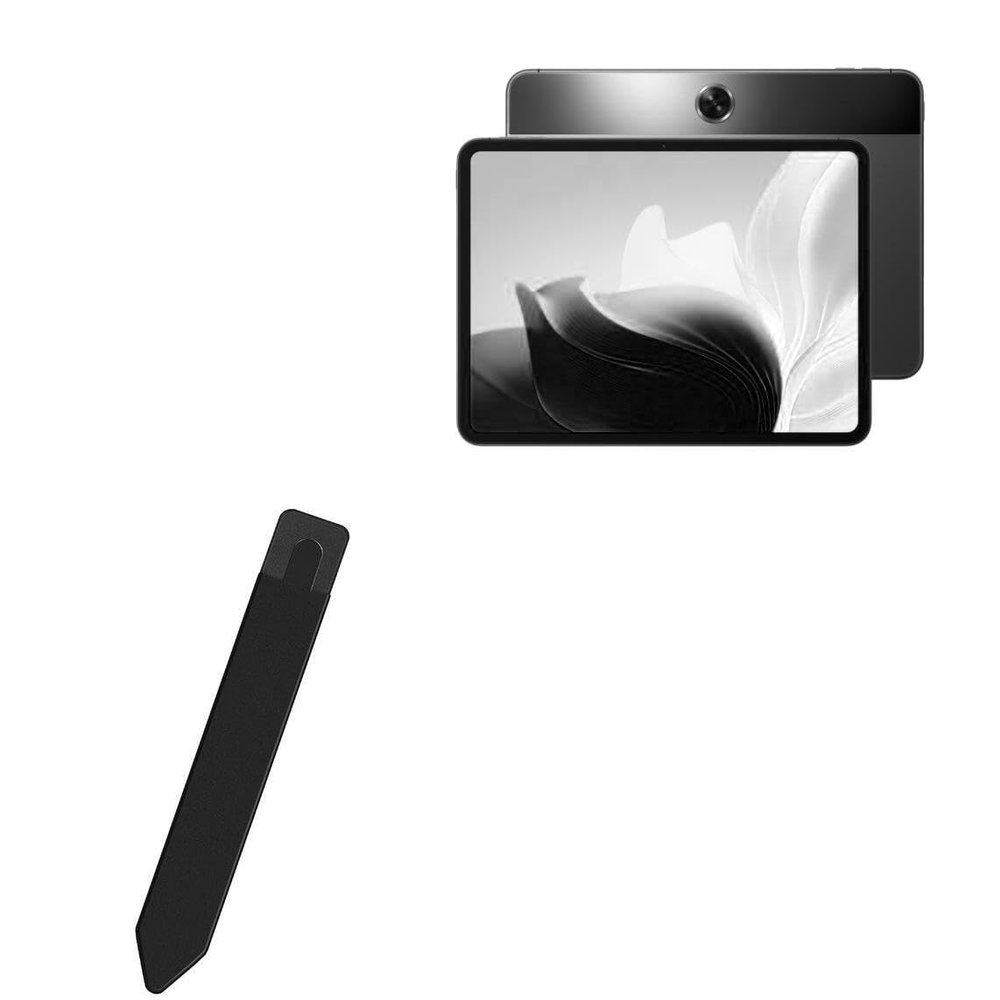 BoxWave Stylus Pouch Compatible with Oppo Pad Neo - Stylus PortaPouch, Pen Stylii Holder Carrier Portable Self-Adhesive - Jet Black