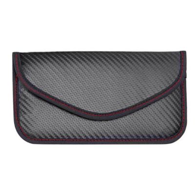 LMLXYZ Faraday Bag Black Faraday Bag Shielding Cage Pouch Wallet Case Faraday Key Bag for Cell Phone Privacy Protection Anti-Spying Pouch (Color : Black, Size : 19.5x10.5cm)