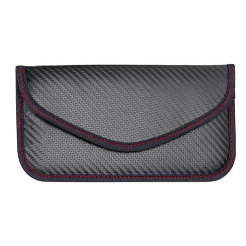 LMLXYZ Faraday Bag Black Faraday Bag Shielding Cage Pouch Wallet Case Faraday Key Bag for Cell Phone Privacy Protection Anti-Spying Pouch (Color : Black, Size : 19.5x10.5cm)