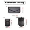 LMLXYZ Faraday Bag Black Faraday Bag Shielding Cage Pouch Wallet Case Faraday Key Bag for Cell Phone Privacy Protection Anti-Spying Pouch (Color : Black, Size : 19.5x10.5cm) view 2