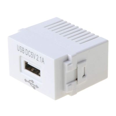 CHIUEAST 128Type 220 V To 5 V 1A USB Interface Adapter Switch Module 2.1A Charging Panel Socket Power Converter USB Power Switching Module Wall Outlet Fiber Optical Interface Panel