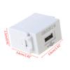 CHIUEAST 128Type 220 V To 5 V 1A USB Interface Adapter Switch Module 2.1A Charging Panel Socket Power Converter USB Power Switching Module Wall Outlet Fiber Optical Interface Panel view 2