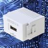 CHIUEAST 128Type 220 V To 5 V 1A USB Interface Adapter Switch Module 2.1A Charging Panel Socket Power Converter USB Power Switching Module Wall Outlet Fiber Optical Interface Panel view 3