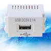 CHIUEAST 128Type 220 V To 5 V 1A USB Interface Adapter Switch Module 2.1A Charging Panel Socket Power Converter USB Power Switching Module Wall Outlet Fiber Optical Interface Panel view 4