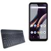 BoxWave Keyboard Compatible with BLU G33 - SlimKeys Bluetooth Keyboard, Portable Thin with Chiclet-Style Keys - Jet Black view 1