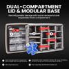 NANUK 940 Waterproof EMS/EMT Empty Hard Case with Dual-Compartment Lid Organizer and Padded Dividers First Aid Organizer for Trauma Kits & IP67 Dustproof, Impact-Resistant Black view 2