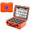 NANUK 940 Waterproof EMS/EMT Empty Hard Case with Dual-Compartment Lid Organizer and Padded Dividers First Aid Organizer for Trauma Kits & IP67 Dustproof, Impact-Resistant Orange view 1