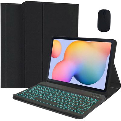 EHLCYS Backlit Keyboard Case for Amazon Fire HD 10 Tablet (13th Gen, 2023 Released), 7-Color Backlit Detachable Wireless Bluetooth Keyboard, Ultra-Thin Multi-Angle Stand Case