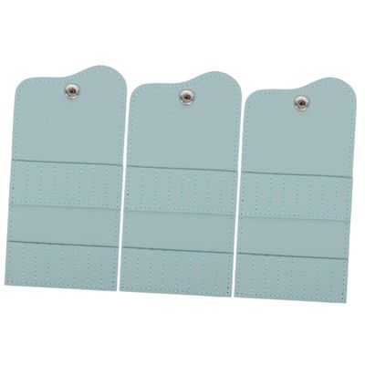 FRCOLOR 3pcs Nail Drill Bit Holder Bag Manicure Tools Storage Organizer Box for Natural Nails Drill Bit Holder