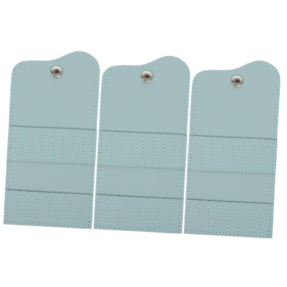 FRCOLOR 3pcs Nail Drill Bit Holder Bag Manicure Tools Storage Organizer Box for Natural Nails Drill Bit Holder
