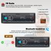 SIXWIN Single Din Car Stereo with Bluetooth 5.0 Hands Free Calling Voice Control Car Stereo FM Radio Car Mp3 Player USB AUX Port Audio Recording Car Audio System Car Audio Receivers view 3