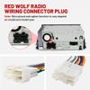 RED WOLF Car Radio Harness W/Wire Connector Butt for 1999-2002 GMC Chevy Chevrolet Sierra Suburban Install Aftermarket Stereo Head Unit CD Player Wire Cable Adapter Plug view 2