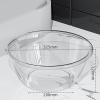 AUNMAS Transparent Wash Basin PET Dish Tub, Thicken Camping Sink for Kitchen Bathroom, Lightweight Portable Heat Compact Design (M Size) view 2