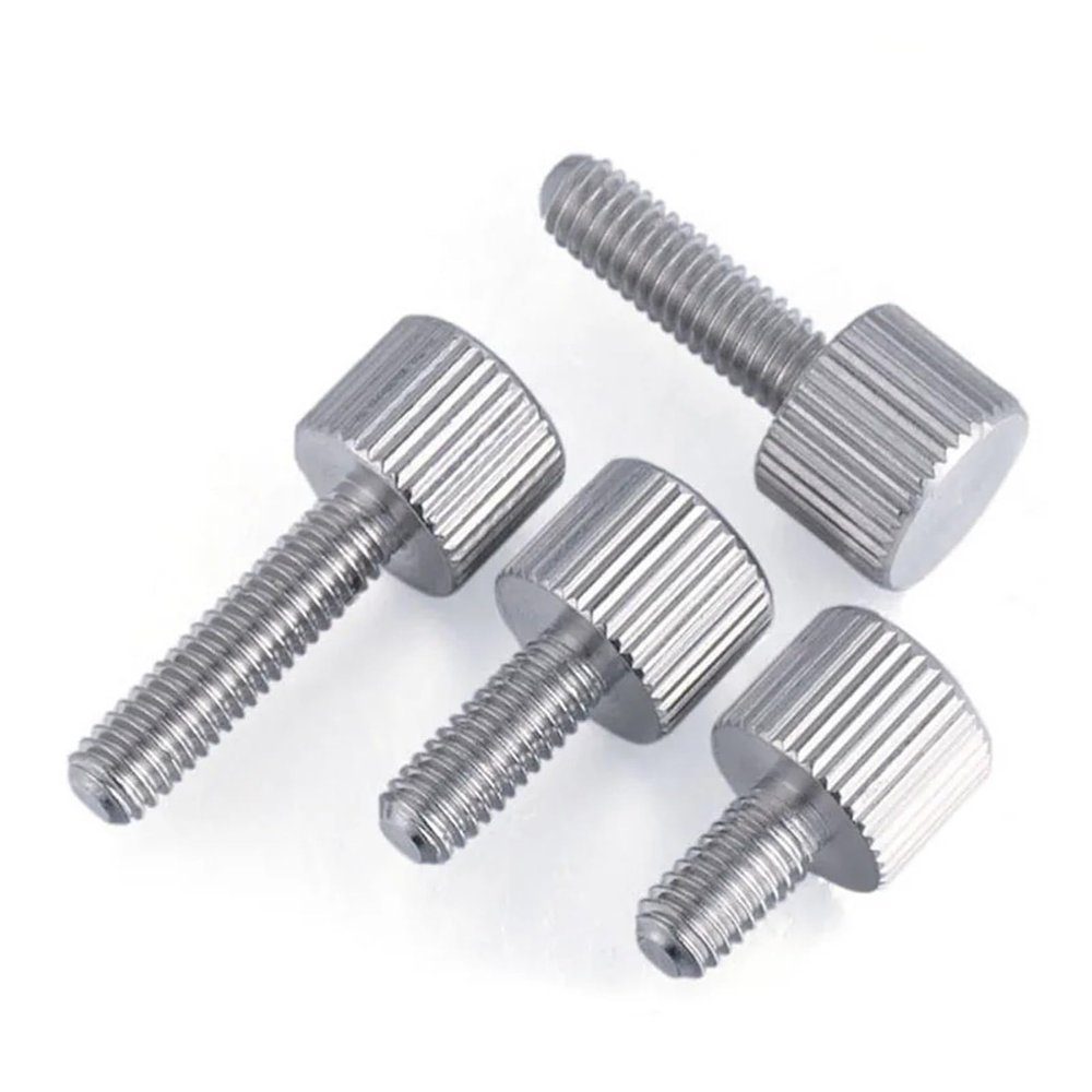 5pcs M3x6/8/10/12mm Carbon Steel Round Head Hand Tighten Thumb Screw Bolt for PC Computer Case Cover DIY Toolless Thumbscrew(Siver,M3x10)